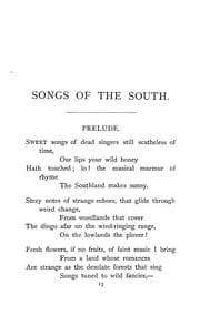 Tapa de Songs of the south