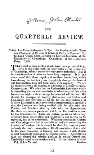 Tapa de From Shakespeare to Pope