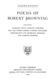 Tapa de Poems of Robert Browning