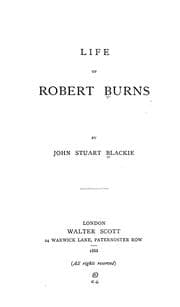 Tapa de Life of Robert Burns