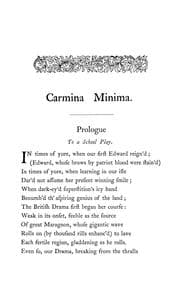 Tapa de Carmina Minima