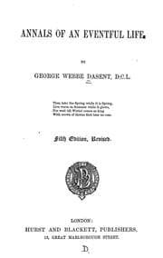 Tapa de Annals of an eventful life