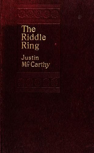 Tapa de The riddle ring, a novel