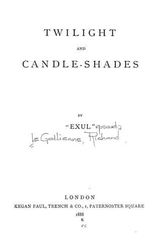 Tapa de Twilight and candle-shades