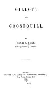 Tapa de Gillott and goosequill