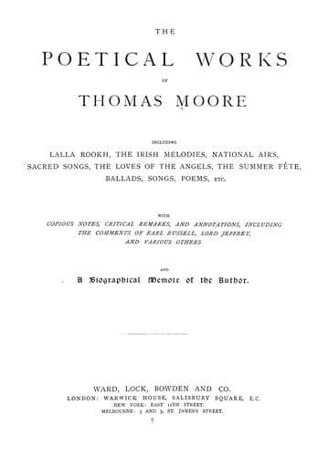 Tapa de Poetical works
