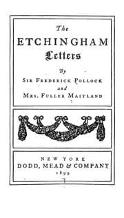 Tapa de The Etchingham letters