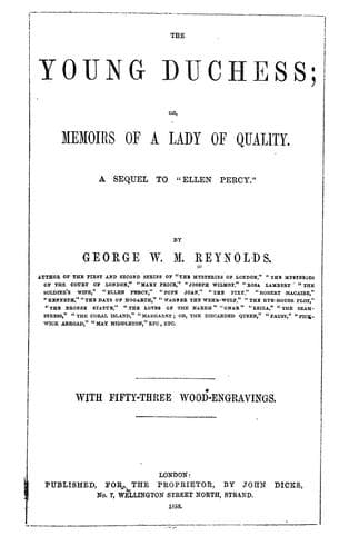 Tapa de The young duchess