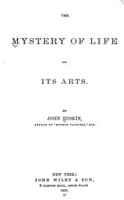 Tapa de The mystery of life and its arts