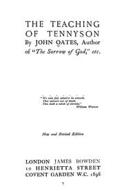 Tapa de The teaching of Tennyson