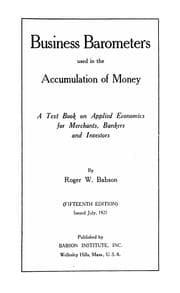 Tapa de Business barometers used in the accumulation of money