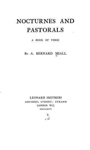 Tapa de Nocturnes and pastorals