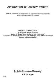 Tapa de Application of agency tariffs