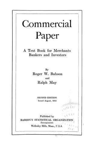 Tapa de Commercial paper