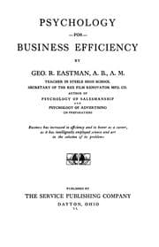 Tapa de Psychology for business efficiency