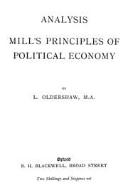 Tapa de Analysis of Mill's Principles of political economy