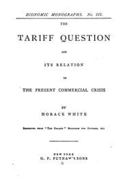 Tapa de The tariff question and its relation to the present commercial crisis