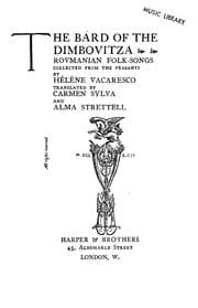 Tapa de The bard of the Dimbovitza
