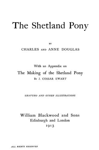 Tapa de The Shetland pony