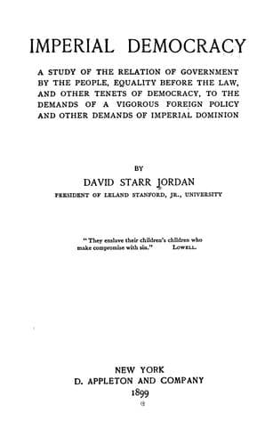 Tapa de Imperial democracy