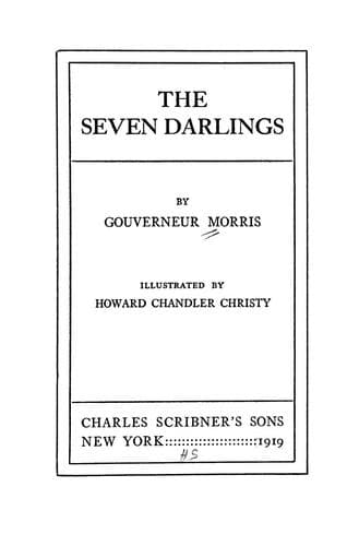 Tapa de The seven Darlings