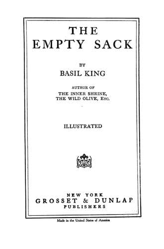 Tapa de The empty sack