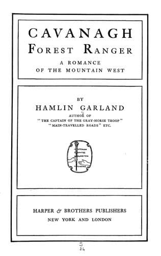 Tapa de Cavanagh, forest ranger