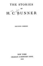 Tapa de The stories of H. C. Bunner