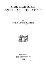 Tapa de Side lights on American literature