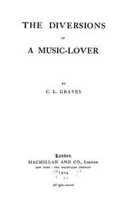 Tapa de The diversions of a music-lover