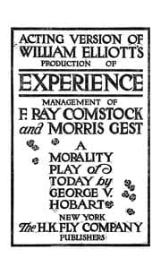 Tapa de Acting version of George Elliot's production of Experience