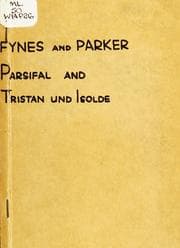 Tapa de Parsifal and Tristan and Isolde