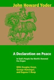 Tapa de A Declaration on peace