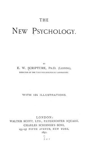 Tapa de The new psychology