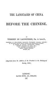 Tapa de The languages of China before the Chinese