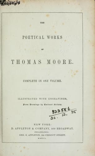 Tapa de Poetical works.