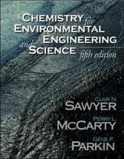 Tapa de Chemistry for environmental engineering and science