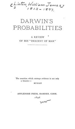 Tapa de Darwin's probabilities