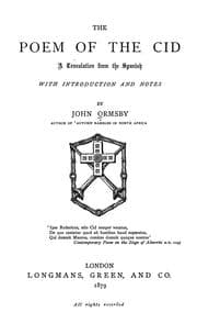 Tapa de The poem of the Cid
