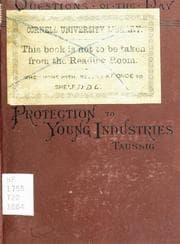 Tapa de Protection to young industries as applied in the United States