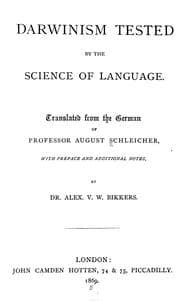 Tapa de Darwinism tested by the science of language
