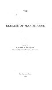 Tapa de The Elegies of Maximianus