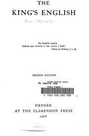 Tapa de The king's English