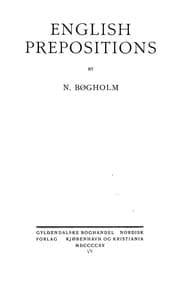 Tapa de English prepositions