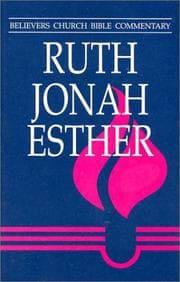 Tapa de Ruth, Jonah, Esther (Believers Church Bible Commentary)