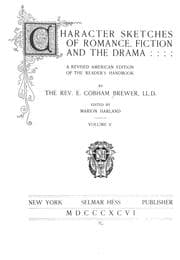 Tapa de Character sketches of romance, fiction and the drama
