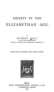 Tapa de Society in the Elizabethan age