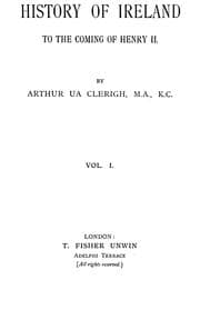 Tapa de The history of Ireland to the coming of Henry II