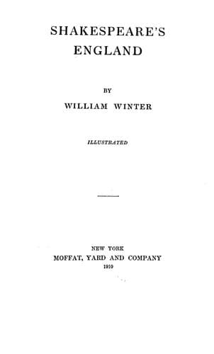 Tapa de Shakespeare's England