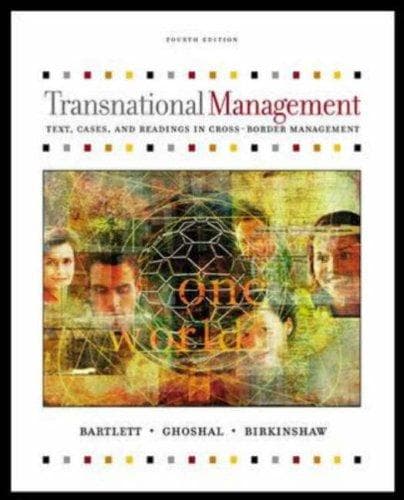 Tapa de Transnational Management